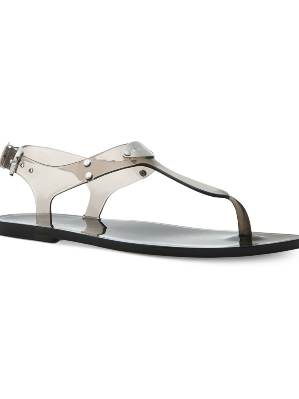 Michael Kors Clear Smoke Jelly Thong Sandals - Women